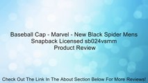 Baseball Cap - Marvel - New Black Spider Mens Snapback Licensed sb024vsmm Review
