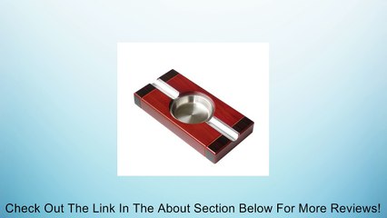 Two Tone 2 Cigar Ashtray High Gloss Cherry Finish Review