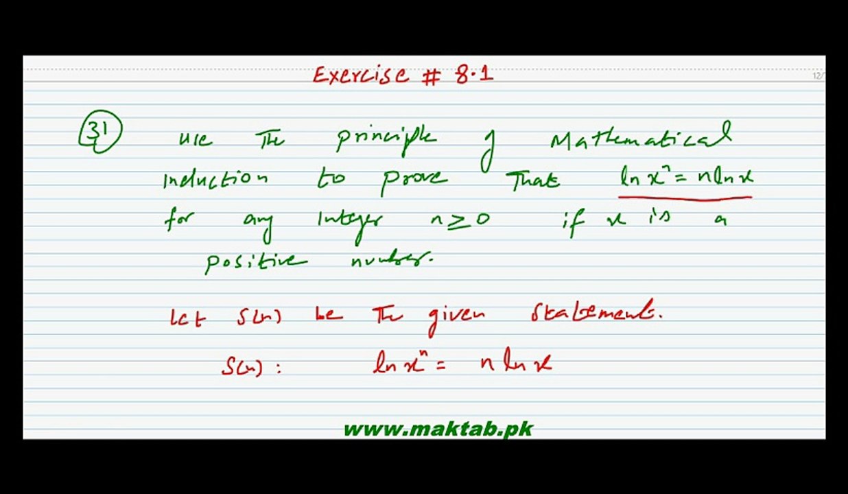 FSc Math Book1, Ex 8.1, LEC 10 Q 31-38