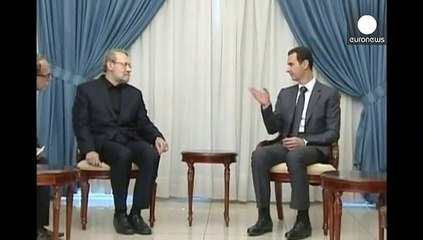 Le chef du Parlement iranien rencontre Bachar al-Assad à Damas