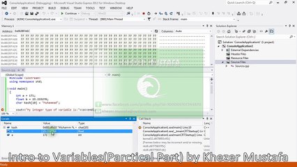 Visual C++ in Visual Studio - Lecture 2 📹