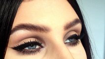 ♡ Reversed smokey eye | neutral eye makeup & purple lips tutorial ♡