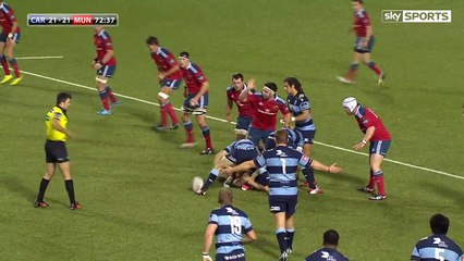 Adam Jones tente un drop incroyable