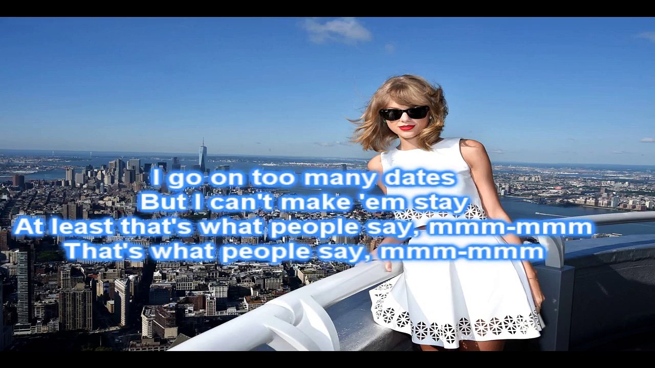 Taylor Swift - Shake It Off (Piano Instrumental/Karaoke) with Lyrics