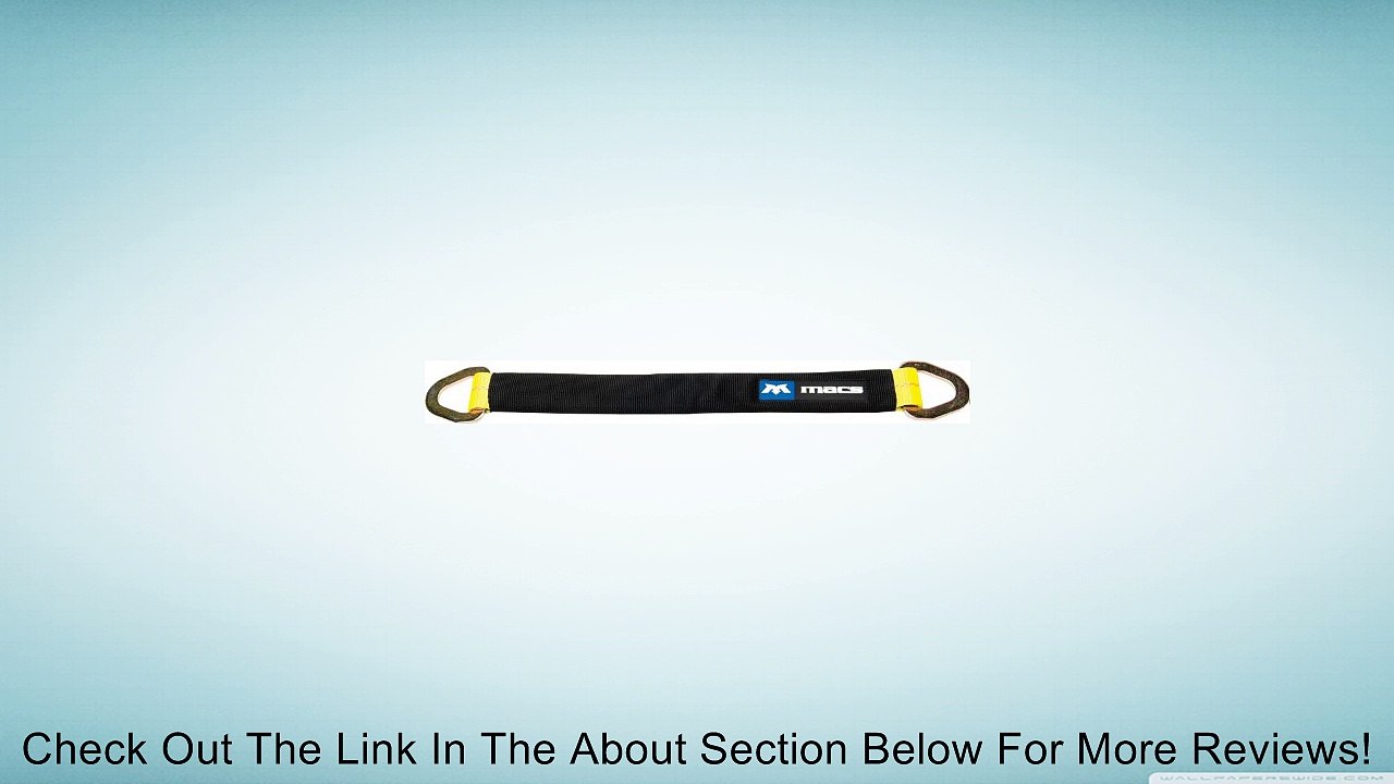 Mac Tie Downs 121724 Black 24" x 2" Axle Strap with Delta Ring and Protective Sleeve - 10,000 lb Load Capacity Review