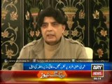 Ch Nisar Presenting The National Security Plan