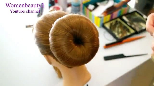 Everyday bun braid updo Hairstyles for long hair tutorial