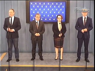 Poseł Anna Zalewska - konferencja z 18 grudnia 2014 r.