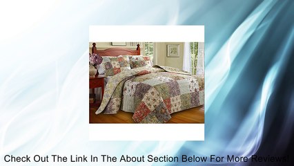 Greenland Home Blooming Prairie Full 3-Piece Bedspread Set Review