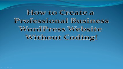 Overview of the course