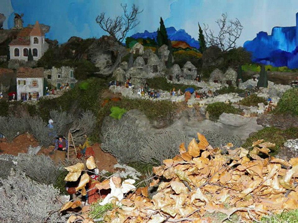 Crèche  provençale de Comps (Gard)