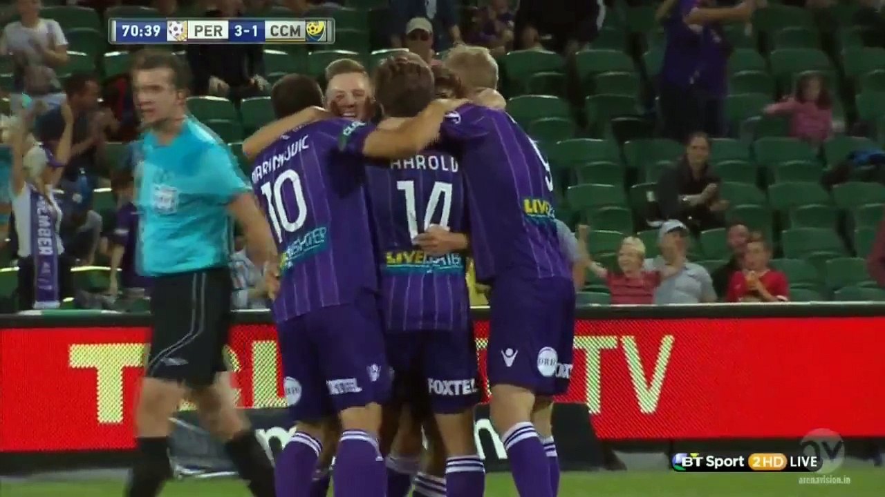 Daniel De Silva Amazing Volley Goal - Perth Glory 3-1 Central Coast Mariners (A-League 2014)