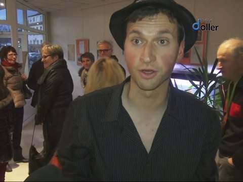 2014_12_18 Laurent le poète-slameur s'expose devant ses collègues