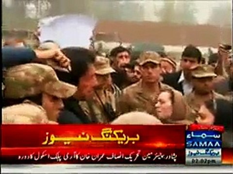 Imran Khan Reaches Army Public School Peshawar To Meet Martyr Parents