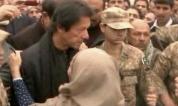 Imran Khan visits Army Public School Peshawar