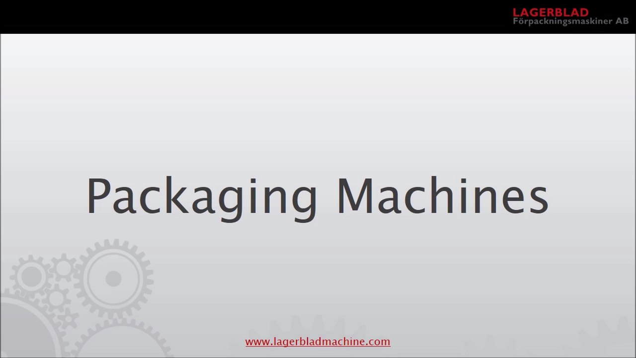 Good packaging machines at Lagerblad