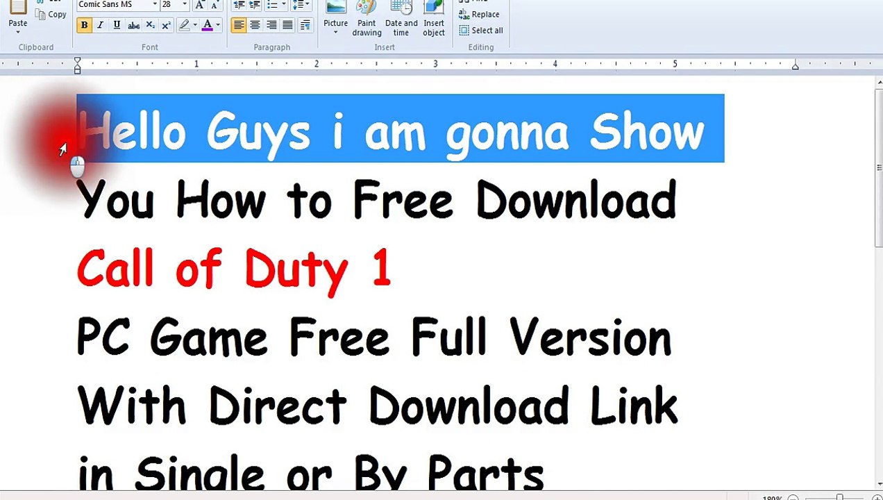 Call of Duty 1 PC Game Free Download