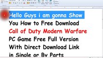 Call of Duty Modern Warfare PC Game Free Download