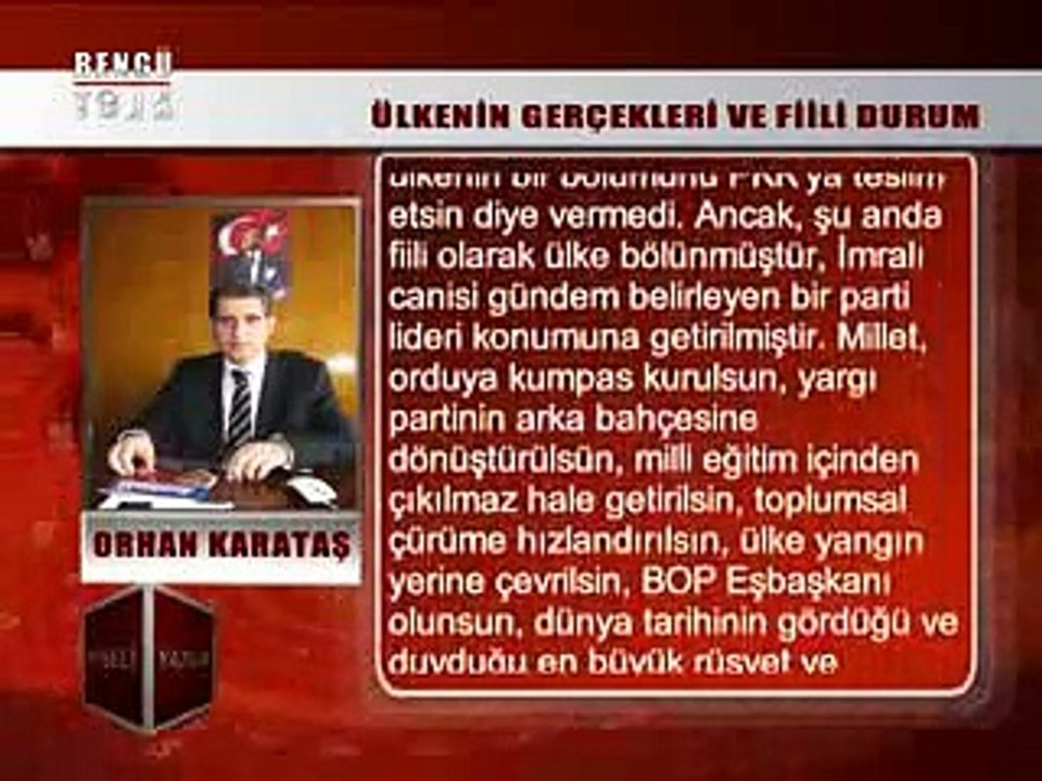 KÖŞELİ YAZILAR - ORHAN KARATAŞ 22.12.2014