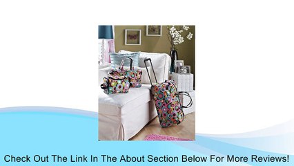 3 Piece Luggage Set - Circles (Rolling Duffel Bag, Tote & Toiletry Bag) Review