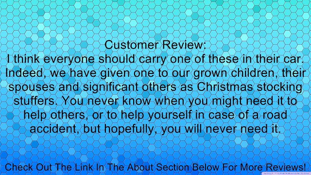 LIFESAVER HAMMER - SEAT BELT CUTTER & STEEL HAMMER Review