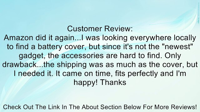 OEM Replacement Battery Cover Door for Samsung Galaxy S II T989 T-Mobile (White) Review