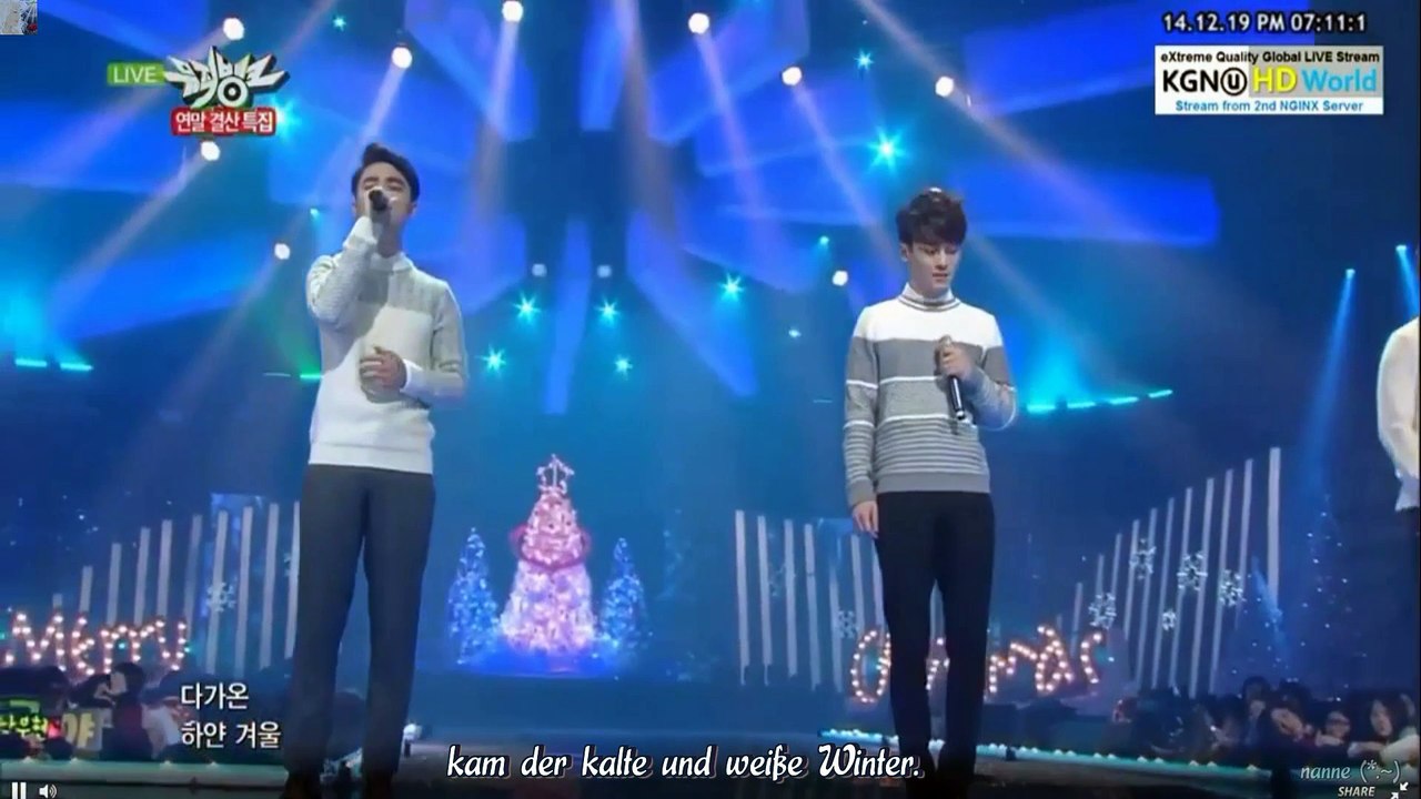 EXO - December, 2014 (The Winter’s Tale) Live k-pop [german Sub]