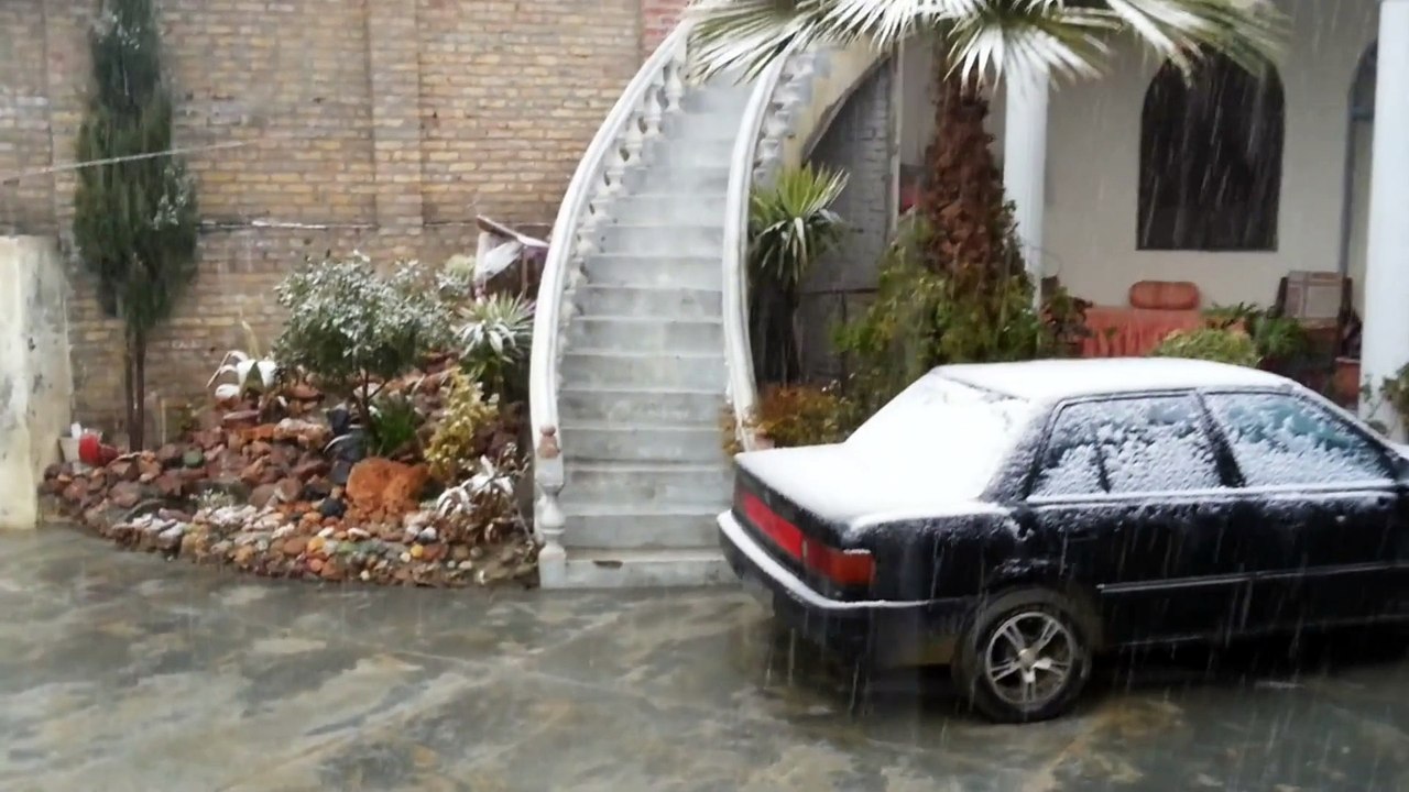 Snow fall in abbottabad