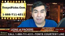 Green Bay Packers vs. Detroit Lions Free Pick Prediction NFL Pro Football Odds Preview 12-28-2014