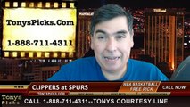 San Antonio Spurs vs. LA Clippers Free Pick Prediction NBA Pro Basketball Odds Preview 12-22-2014