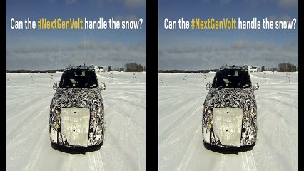 Chevrolet Volt 2016 : en test sur un lac gelé