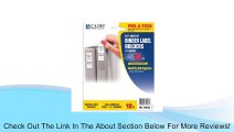 C-Line Self-Adhesive Binder Label Holders for 1.5-Inch Binders, 3/4 x 2-1/2 Inches, 12 per Pack (70013) Review