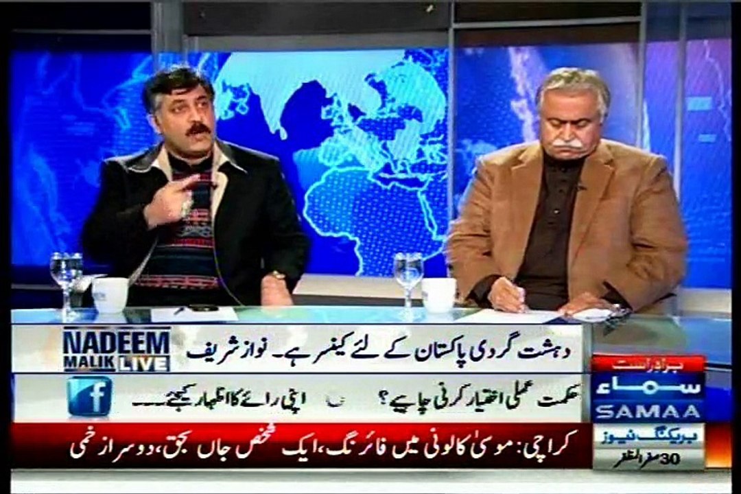 SAMAA Nadeem Malik Live with MQM Faisal Sabzwari (22 DEC 2014)