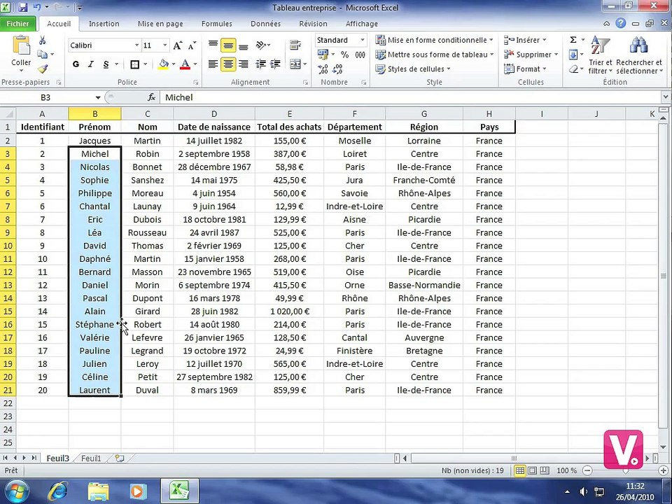 017-Insérer des bordures - Formation Excel 2010