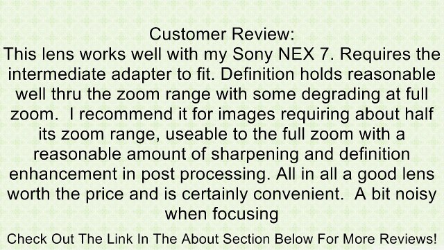 Sony 55-300mm F/4.5-5.6 DT A-Mount Zoom Lens for Sony Alpha Digital SLR Cameras Review