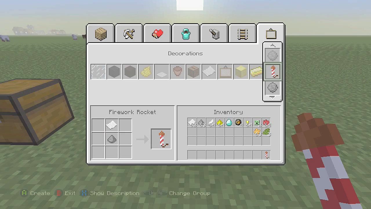 Minecraft (Xbox 360/PS3) - TU19 UPDATE! - HOW TO USE FIREWORKS - EASY TUTORIAL