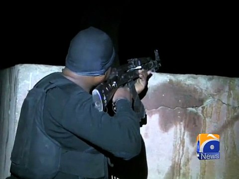 Karachi_ Police kills 13 TTP terrorists-Geo Reports-22 Dec 2014