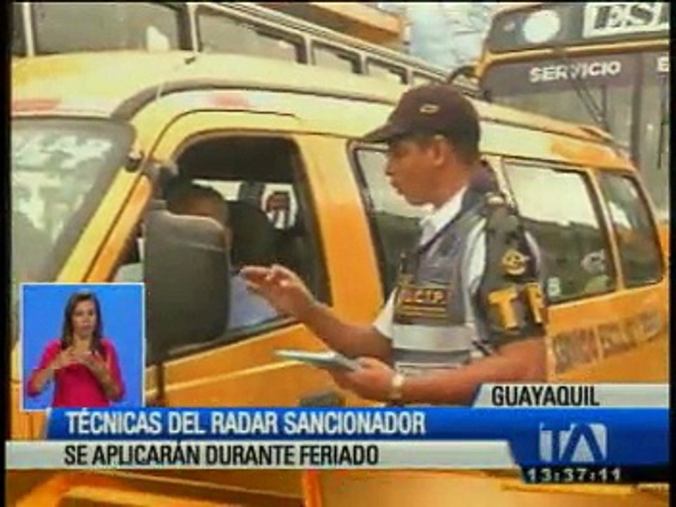 Técnicas del radar sancionador se aplicarán durante el feriado
