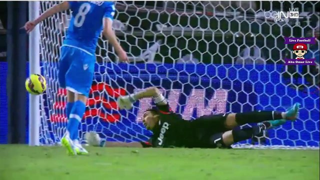 ضربات الجزاء الترجيحيه في نهائي كاس السوبر الايطالي بين نابولي ويوفنتوس في الدوحه