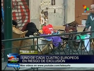 En riesgo de exclusión social el 24.5% de habitantes de Unión Europea