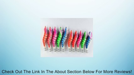 10x Glow in Dark Luminous Squid Jigs 2.5#5pcs 3.0#5pcs Review