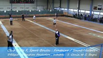 Second tour intégral, Fontaine contre Saint-Vulbas, Sport Boules, J3 Elite Féminine 2014 2015