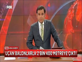 Çılgın Genç Uçan Balonlarla 2 bin 400 metreye çıktı tüfeğini ateşledi