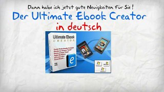 Ultimate Ebook Creator DEUTSCH (Beta)- Ebook Software 3-in-1-Programm