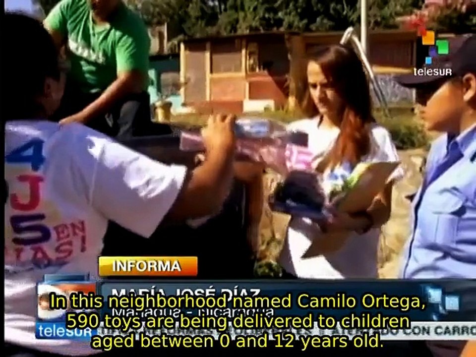 Nicaraguan gov't delivering Christmas presents...