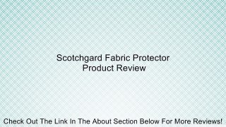 Scotchgard Fabric Protector Review
