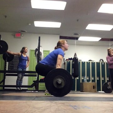 1.2 clean and front squat 135#