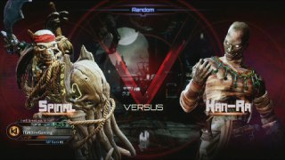 Spinal VS Kan-Ra In A Killer Instinct (Xbox One) Match / Battle / Fight With Commentary