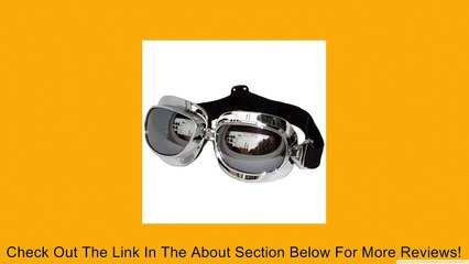 GLX Aviator Goggles with Silver Lens (Black) Review