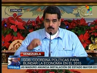 Venezuela coordina políticas para potenciar la economía en 2015